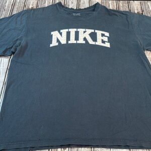 Nike “The Athletic Dept” Navy Blue Loose Fit Y2K Cotton T-shirt size XL